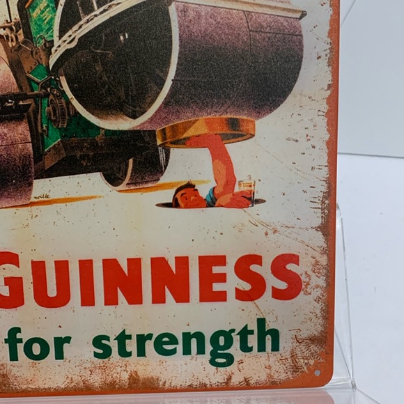 GUINNESS for Strength Sign metal 12” by 8” - Picture 5 of 12